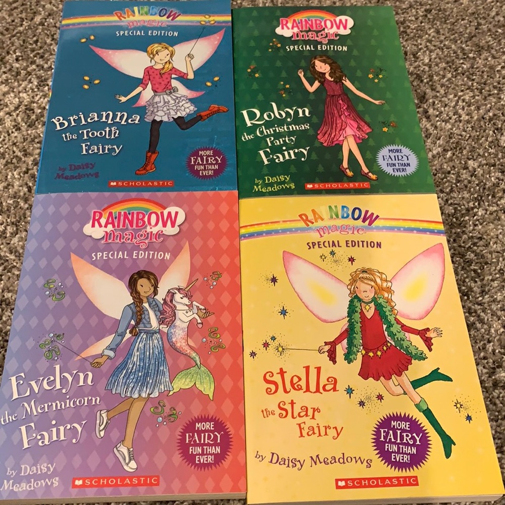 4 Rainbow Magic Special Edition books.